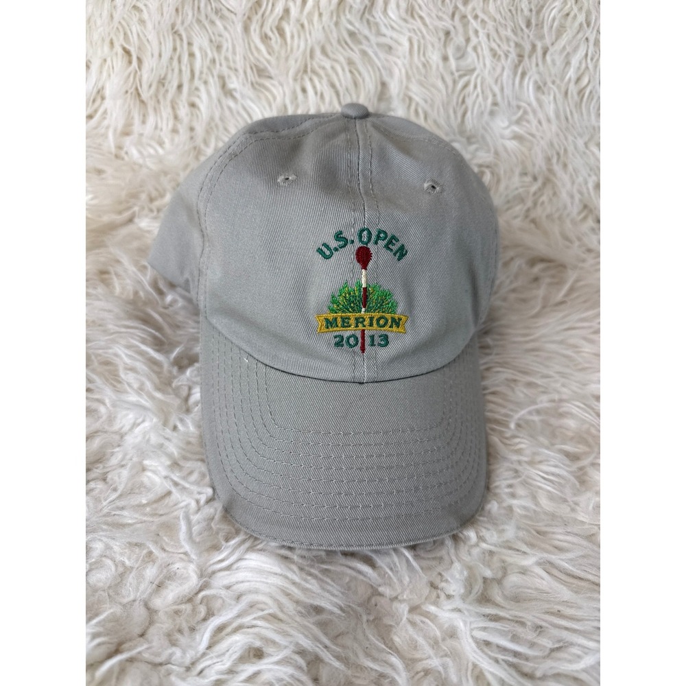 USGA 2013 U.S. Open Merion Golf Club Member‎ Hat Tan Khaki Adjustable Cap EUC